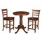 International Concepts 30 in. Round Pedestal Gathering Height Table with 2 Counter Height Stools K581-30RT-S6172-2 - alternate 3